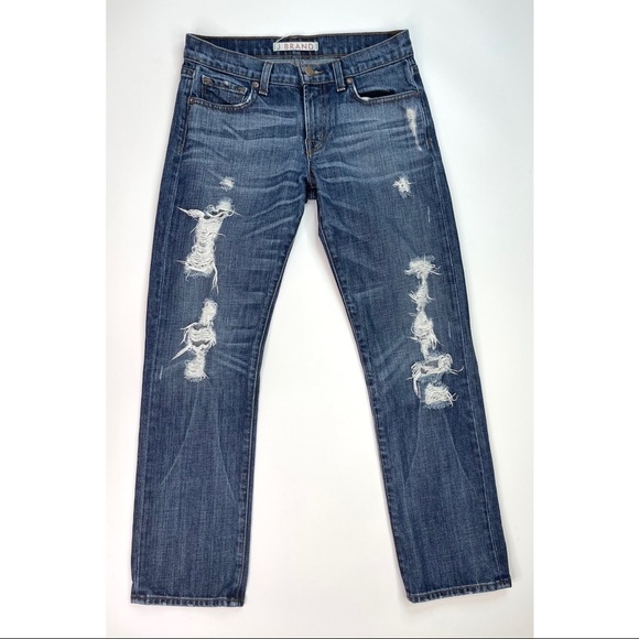 J Brand Distressed Ripped Camille Jeans - Picture 1 of 12